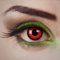 aricona Rote Kontaktlinsen Vampire Hunt, 2 Stück - Farbige Halloween-Linsen ohne Stärke für Cosplay, Karneval, Fasching, Motto- und Kostüm-Partys