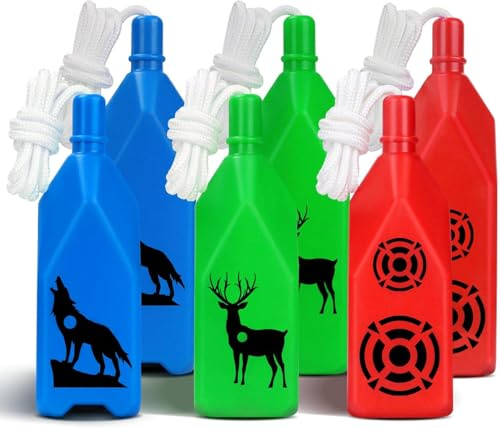 Hikeen 3/6 Pack Shatterproof Bottle Shooting Targets, Plastic Bottles for Backyard Shooting, with Hanging Rope for Target Practice, Ideal for Indoor and Outdoor Training