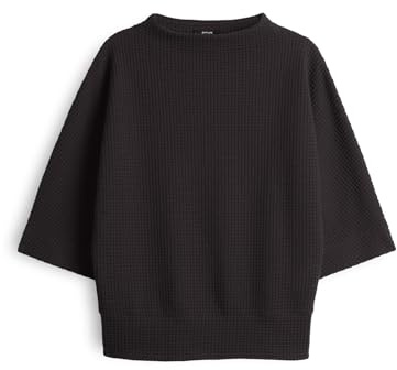 OPUS Damen Sweatshirt | GULOPI Regular Sweatshirt in Strickoptik Midnight Brown, 44