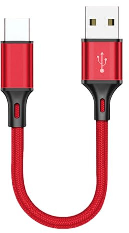 Sirseon Cavo Type C - Cavo USB C Extra Lungo 25cm Filo Caricabatterie Telefono | Cavo di Ricarica Intrecciato Portatile con Trasferimento Dati e Carica Rapida per Casa Ufficio e Uso Quotidiano