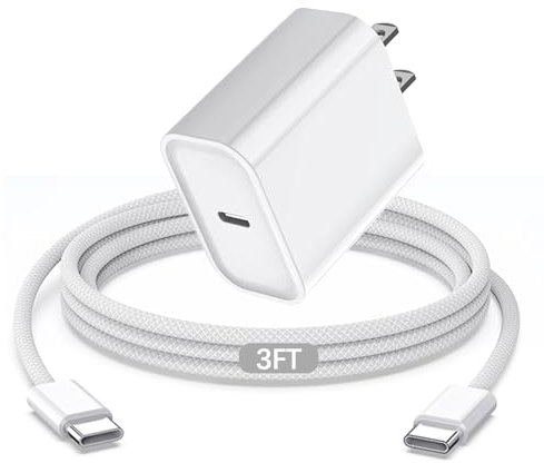 Chargeur pour Airpods 4, cordon de charge USB-C 20 W pour Airpods 4, câble tissé de type C USB C vers C pour AirPods Max 2 (2024), écouteurs sans fil AirPods Pro (2e génération), adaptateur