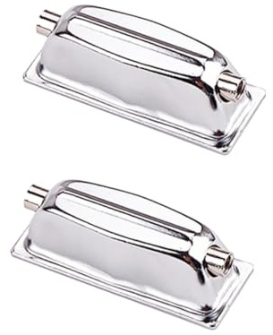 SOIMISS 2 Stück Metall Snare Drum Spannböckchen Ohr Ersatzteile in Silber für Schlagzeug Zubehör mit Doppelter Öse Stark und Langlebig für Trommelhalterungen