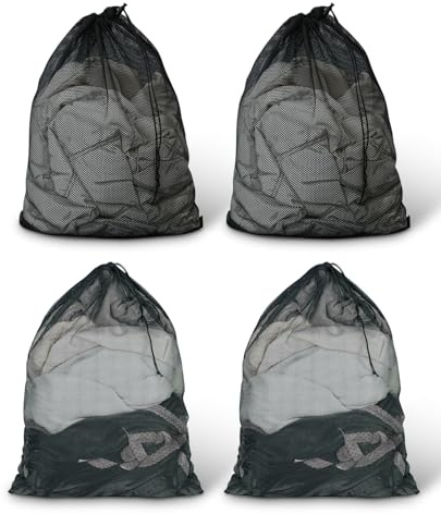Ninnyi 4 Pcs Mesh Laundry Bag, 70x90cm Laundry Bags with Drawstring for Washing Machine