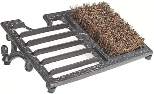Cast Iron Boot Scraper, Heavy Duty Angled Design for Effective Mud and Dirt Removal, Ideal for Indoor and Outdoor Use