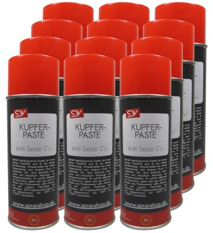 SDV Chemie Kupferpaste Spray 12x 400ml Bremspaste bis 1200°C