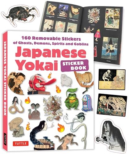 Japanese Yokai Sticker Book: 160 Removable Stickers of Ghosts, Demons, Monsters, Spirits and Goblins