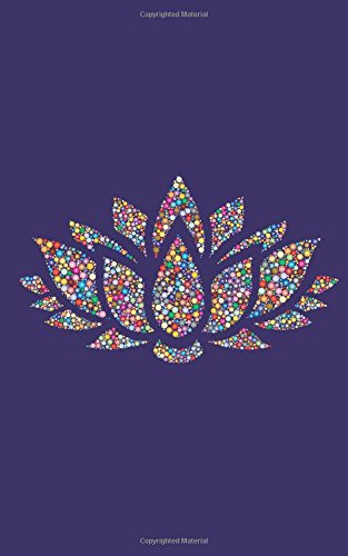 Bullet Journal Ideen Organizer Lotusblume: Yoga Planer Einschreibbuch 110 Seiten Softcover mit Punktraster