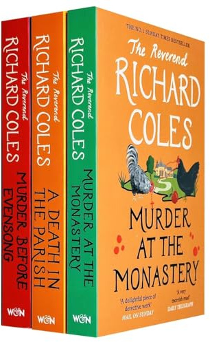 Canon Clement Mysteries By Reverend Richard Coles 3 Books Collection Set (Murder Before Evensong, A Death in the Parish & Murder at the Monastery [Hardback])