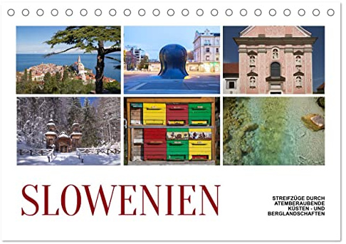 Slowenien - Streifzüge durch atemberaubende Küsten- und Berglandschaften (Tischkalender 2026 DIN A5 quer), CALVENDO Monatskalender: Die Alpenrepublik ... Berg- und Küstenlandschaften. (CALVENDO Orte)