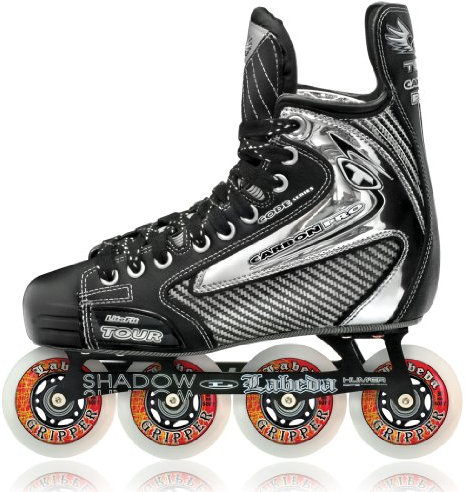 Tour Hockey Inline Carbon Pro Hockey Skates, schwarz