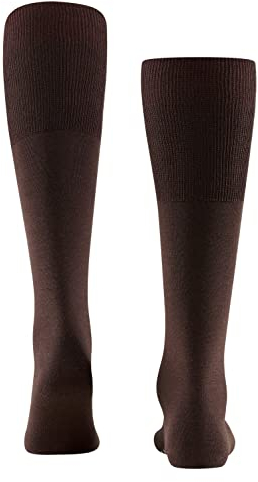 FALKE Men's Airport M Kh Wool Cotton Long Plain 1 Pair Knee-High Socks, Brown 5930, 7-8