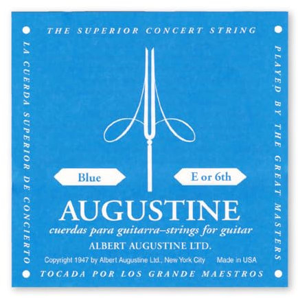 Corde per chitarra classica Augustine Classic - Blue Label alta tensione E6w alta .045/1,14mm