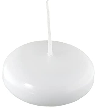 8 XXL Bougies flottantes Blanc 3,2 x 8 cm