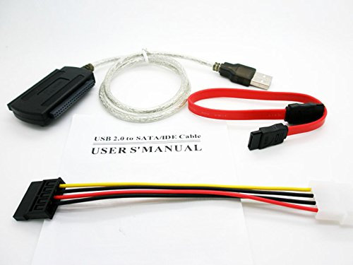 Cable Adaptador IDE SATA 2.5/3.5 a USB Conversor para Disco Duro HDD DVD 2302