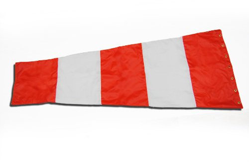 Flughafen Windsack Corporation 45,7 x 182,9 cm orange und weiß Ersatz Windsack 100% USA Made