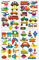 Samunshi® 45x Wandtattoo Verschiedene Fahrzeuge Set Wandbilder Kinderzimmer Deko Junge Wandtattoo Kinderzimmer Mädchen Wandsticker 4x 16x26cm