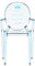 Kartell Loulou Ghost Kinderstuhl, Polykarbonat, hellblau, 37 x 40 x 63 cm