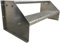 2 Stufen Standtreppe Stahltreppe freistehend Breite 100cm Höhe 42cm Verzinkt/Robuste Außentreppe/Stabile Industrietreppe für den Außenbereich