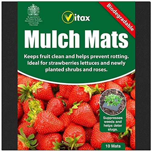 3X Vitax Biodegradable Strawberry, Lettuce, Shrubs & Roses Mulch Mats Pack 10