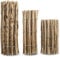 MC.Sammler Staketenzaun in 26 Größen - Holzzaun aus Haselnuss - Gartenzaun Holz Höhen 50 cm - 150 cm Länge 5/10 Meter - Kastanienzaun für Garten (Höhe: 90 cm X Länge: 500 cm, Lattenabstand: 7-8 cm)