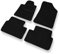 Mossa Tapis de Sol adapté pour Peugeot 407 (2004-2011) - Tapis de Voiture - Noir 1