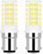 ZHENMING 4W B15 Nähmaschine Licht B15D LED Dimmbar Glühbirne 30W 35W 40W Halogen Equivalent SBC Kleine Bajonett LED Birnen 230V Kaltweiß 6000K (2er Pack) [MEHRWEG]