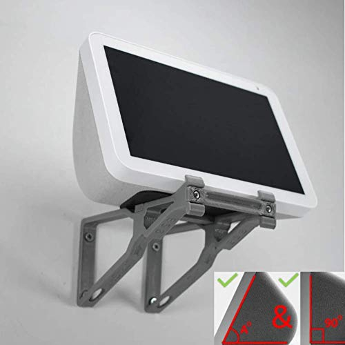 Echo Show 8 Wandhalterung, verstellbar, neigbar, multifunktional, aufrecht und abgewinkelt