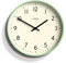 JONES CLOCKS® Studio Uhr | Moderne runde wanduhr | 30cm | Neo mintgrün | Leicht lesbare Zahlen | Vielseitiges Design für küche, Wohnzimmer oder büro
