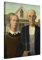 PICANOVA – Grant Wood – American Gothic 60x80cm – Bild auf Leinwand – Premium Kunstdruck Auf 2cm Holz-Keilrahmen Für Schlaf- Und Wohnzimmer – Klassische Kunst