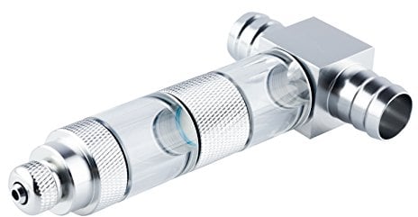 Q-Grow CO2 Inline Diffusor, CO2 Reaktor für Aquarium, hochwertiger Edelstahl, inkl. Blasenzähler und Rücklaufsicherung - 16/12 mm Anschluss