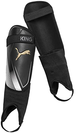 Puma King is 030767-01, Unisex Football Pads, Black, XS EU