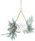 VALICLUD Künstliche Blumen Türkranz Metall Blumenkranz Floral Wandkranz Metallkranz Eukalyptus Kranz Girlande Metallringe Hochzeit Türschild für Frühling Haustür Deko Anhänger Wohnzimmer Wanddeko