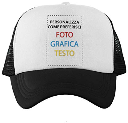 CHEMAGLIETTE! Cappellino Personalizzato Stampa Il Tuo Berretto Trucker Personalizzabile Custom