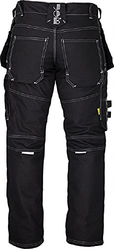 JOB Bundhose Techno schwarz aus Canvas, Kniepolstert. etc. aus Cordura® (50, Numeric_50)
