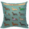 Mugod Hunde-Kissenbezug, Wurfkissenbezüge, niedliches Dackel-Hundemuster, Kissenbezug für Männer und Frauen, dekorativ, für Zuhause, Sofa, Stuhl, Couch, 45 x 45 cm