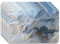 Panorama Salvamanteles Mármol Azul 45x30 cm Pack de 4 - Mantel Individual en Vinilo - Tapetes para Mesa - Antimanchas y Lavables