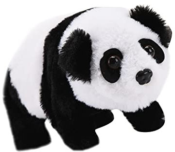 Jouet Électronique en Peluche, Jouet Électronique pour Chien / Chat / Panda / Lapin, Chien Qui Marche et Aboie Remuer la Queue Simulation Teddy Jouets Interactifs Cadeaux pour Enfant Fille Garcon