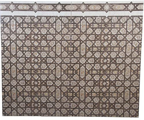 Casa Moro Piastrelle da parete marocchine Kenitra, 60 x 20 cm, 1 mq, piastrelle in rilievo colorate con superficie strutturata, piastrelle orientali, bella decorazione per bagno, cucina, corridoio e