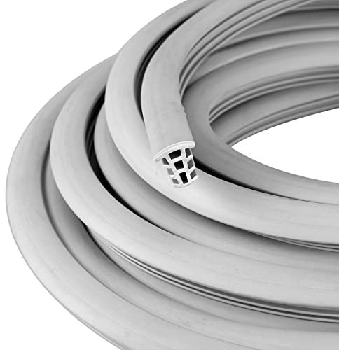 Kingdder Concrete Expansion Joint Filler Driveway Crack Filler Flexible EPDM Rubber Strip for Concrete Crack Repair Replacement Weather Aging Resistance Expansion Joint(1/2'' Wide, 25 ft Long)