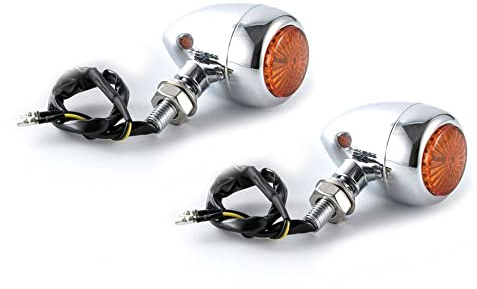 LED Blinker kompatibel mit Yamaha XV 750/535 Virago RV369 gelb Chrom