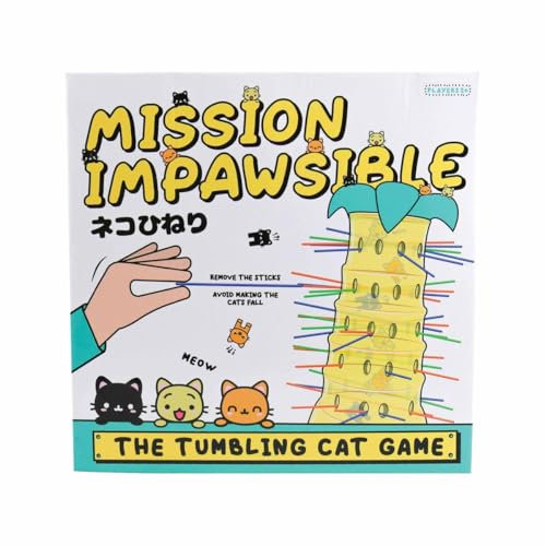 Gift Republic Mission Impawsible - El Juego de Gato Tumbling - Un Nuevo Juego Favorito de los Amantes de los Gatos. - Juego para la Familia/Juegos Familiares