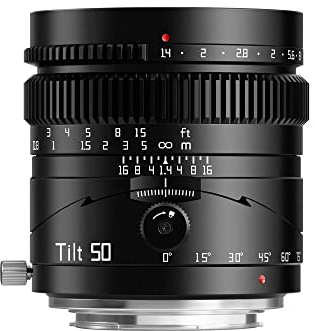 TTArtisan 50 mm F1.4 Neigungskameraobjektiv, Vollbild, große Blende, manuelles Objektiv, Miniatur-Landschaftsfotografie für Fuji X-Mount