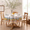 Elrene Home Fashions Capri Tischdecke, mediterran, doppelreihig, rund, Stoff, 177,8 x 177,8 cm