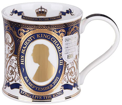 Dunoon Wessex Tasse feiert den Thronbestieg von König Charles III