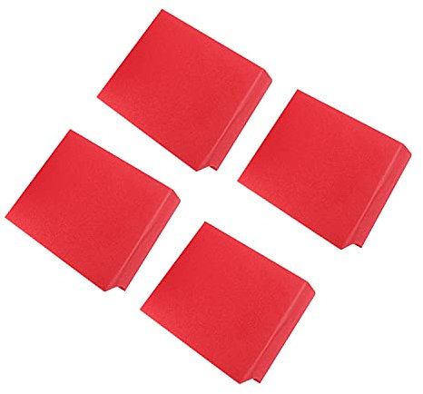 4 Stück, Schalldämmung, Baumwolle, Absorptionsraum, Musikzimmer, Fliesen, Schwamm, rot