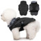 DENTRUN Hundemantel für Kleine Hunde, Hunde Wintermantel, Wintermantel Hund Wasserdicht, Hundejacke mit Leine Loch, Reflektierend Hundejacke, Winddichter Wintermantel(Schwarz, S)