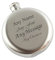 Personalised Engraved 5oz Round Stainless Steel Hip Flask, Any Message Design, Gift for Him, Grandad, Fathers Day, Birthday Gift, Stag Do Gift, Engraved in The UK