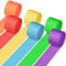 AUAUY 6 Rollen Krepppapier Band, Krepppapier Bunt, Regenbogen Kreppbänder, DIY Papier Streamer, Krepp Papier für Partys, Geburtstage, Hochzeiten, Partyfeiern, Farbiges Abdeckband (4,5cm x 25m/Rolle)