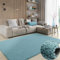 MY-RUG Teppich Shaggy Star Hochflor rechteckig hellblau 230 x 160 cm - Wohnzimmerteppich, Kuschelteppich, Einfarbig