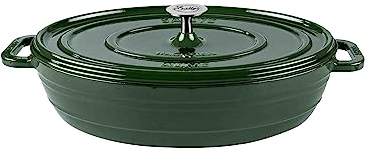 Sallys Gusseisenbräter Alime (Hunter Green Majolika)